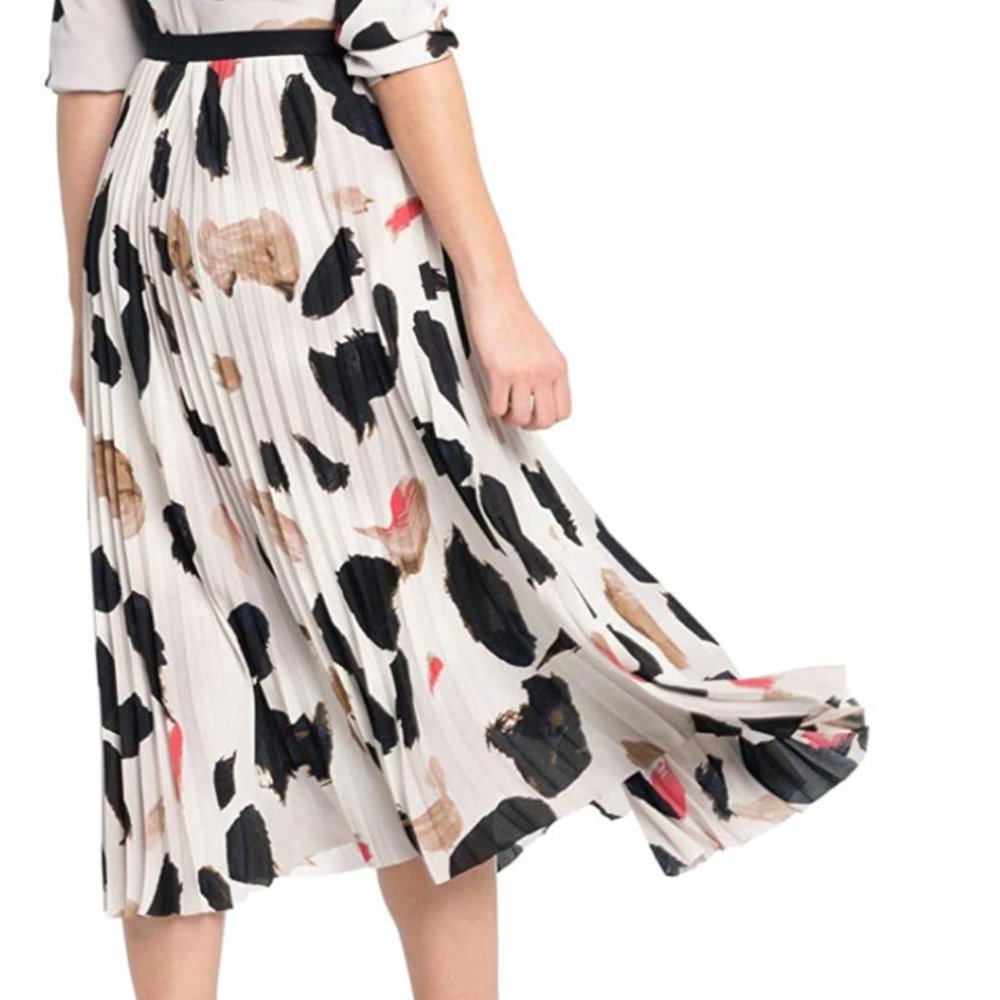 Nic+ Zoe Printed Pleated Skirt